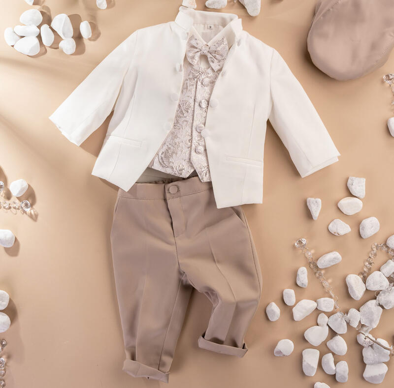 Nazareno Gabrielli® Completo Battesimale Maschietto NG5504,Estivo