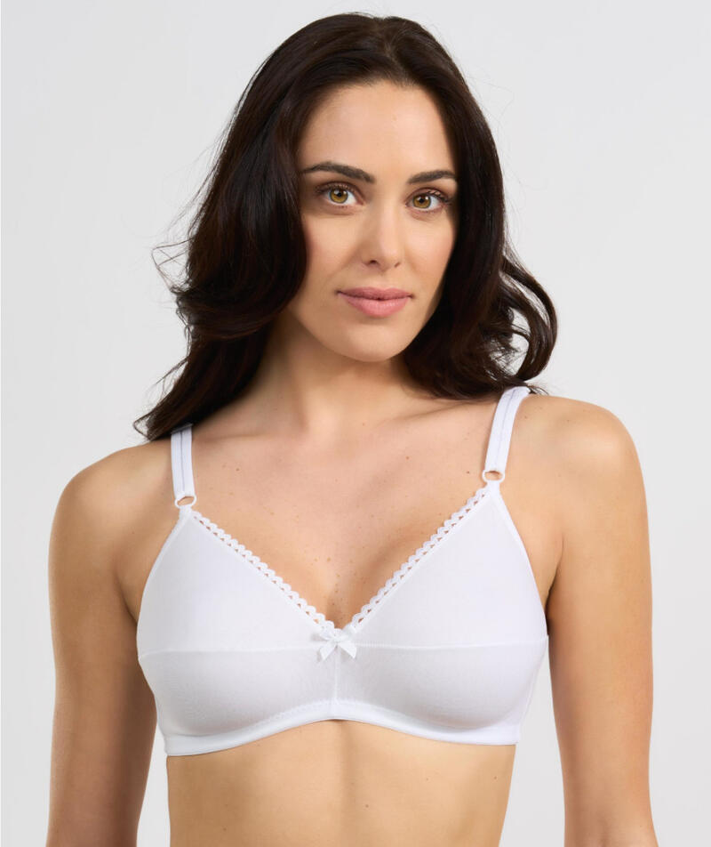 Spiamn® Reggiseno Classico Cotone Coppa B Bianco