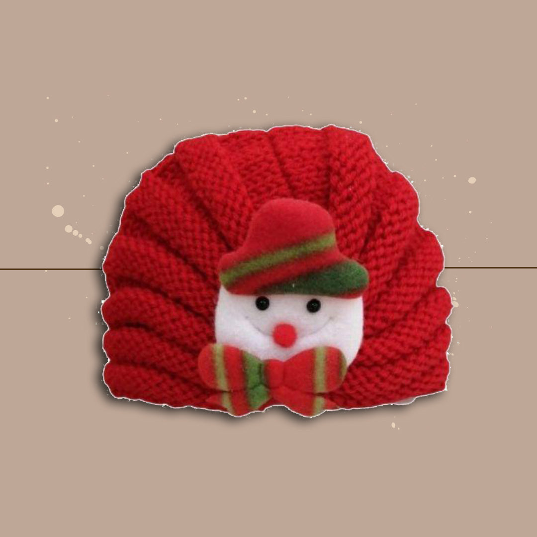 NancyBaby Cappellino Natalizio Snowman,Rosso