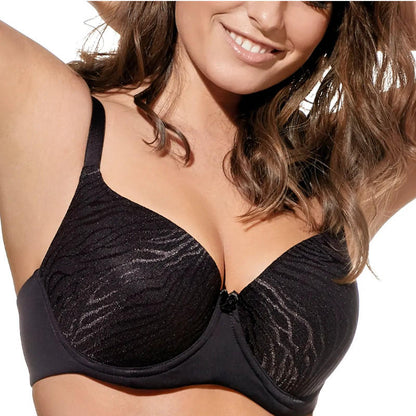 Selene® "NORMA" Reggiseno Contenitivo con Ferretto Nero