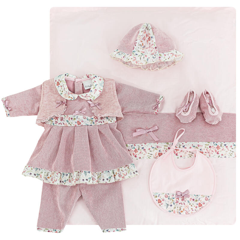 BabyChic® Corredino "Floreale" Invernale Rosa Antico