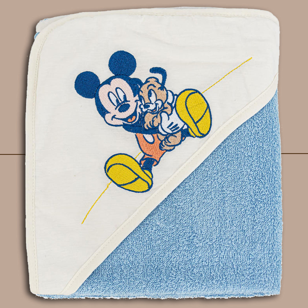 Disney® Accappatoio Triangolo "Mickey-Dog" Color Azzurro