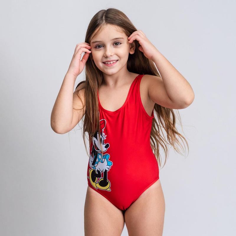 Costume Da Bagno Intero Minnie Bimba Rosso