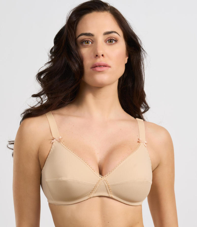 Spiman® Reggiseno Classico Microfibra Coppa "B" Carne