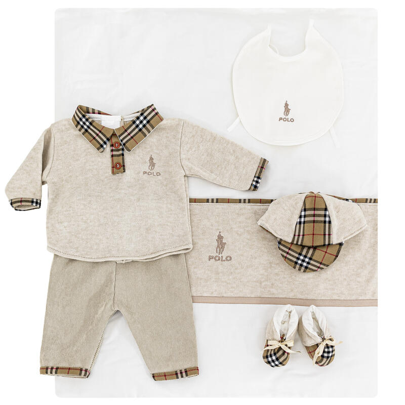 BabyChic® Corredino "Tartan-M" Invernale Panna-Tartan