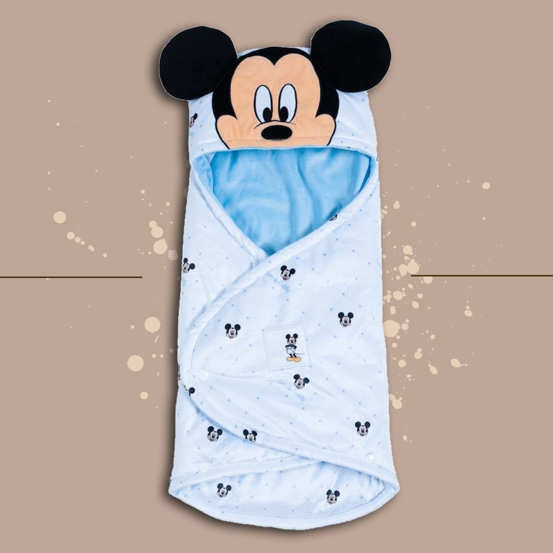 DisneyBaby® BabySacco Agnellato in Ciniglia "Mickey" Cielo