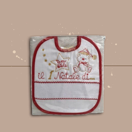 NancyBaby Bavetta Natalizia 1st Christmas Telaida,Rosso