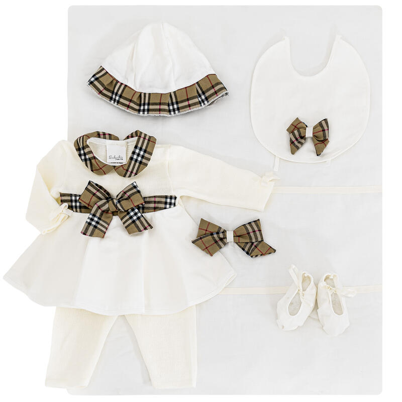 BabyChic® Corredino "Tartan" Invernale Panna-Tartan.