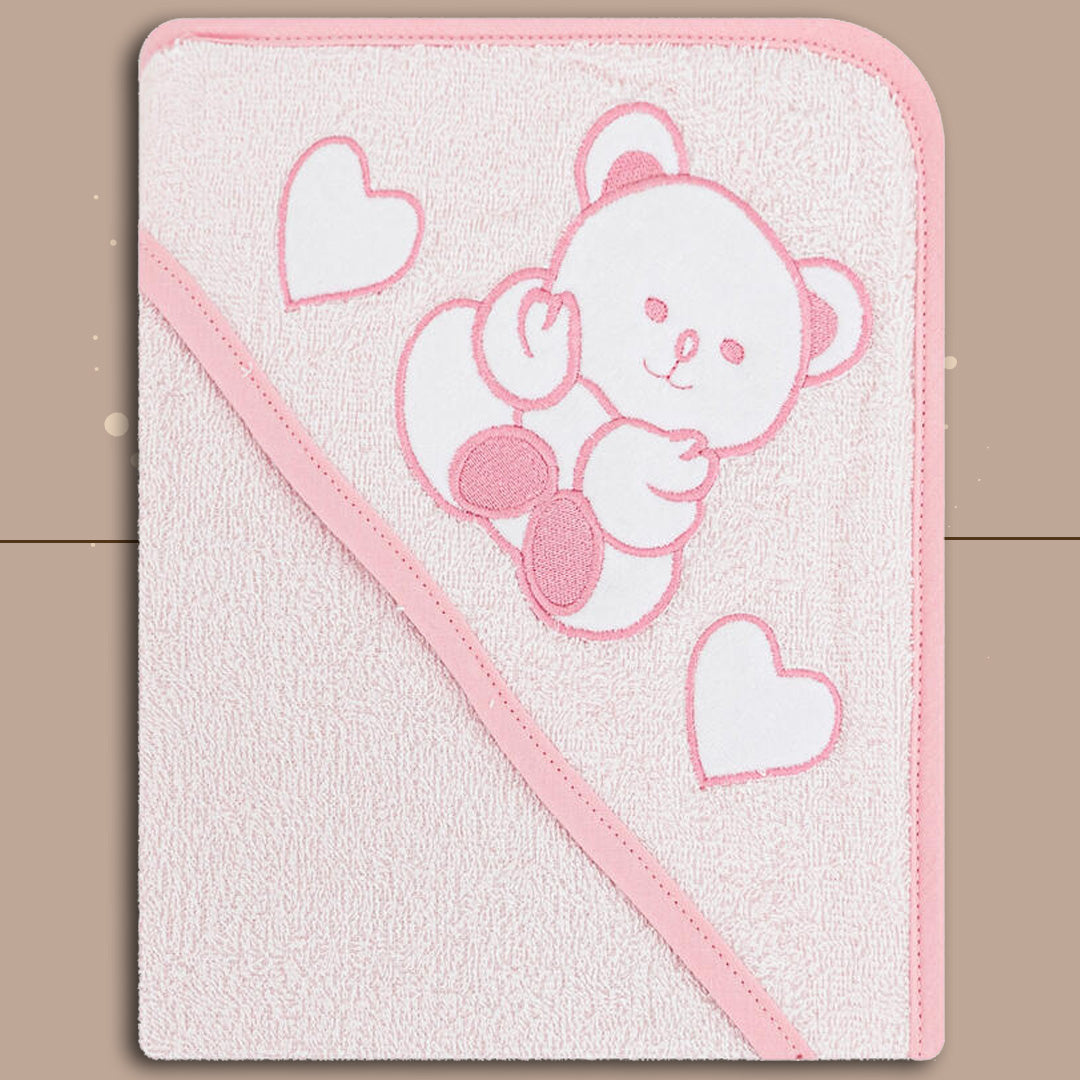 Nancybaby accappatoio triangolo neonato AngelBear,Rosa