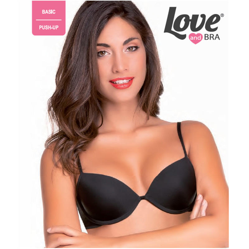 LoveANDBra® Reggiseno Push UP "Megan" Nero