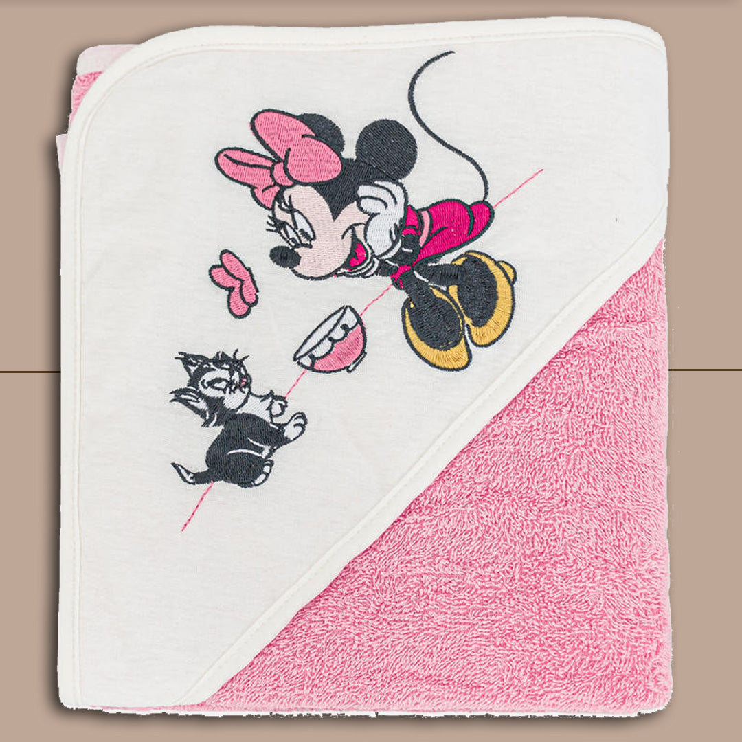 Disney Accappatoio Triangolo Femminuccia Minnie Cat,Rosa Scuro