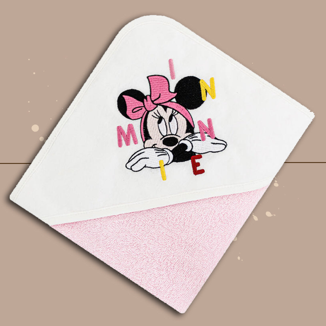 Disney® Accappatoio Triangolo "MINNIE" Rosa Chiaro