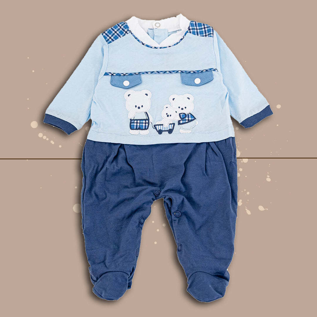 Bidibimbo® Tutina "Bears" Color Blu-Cielo