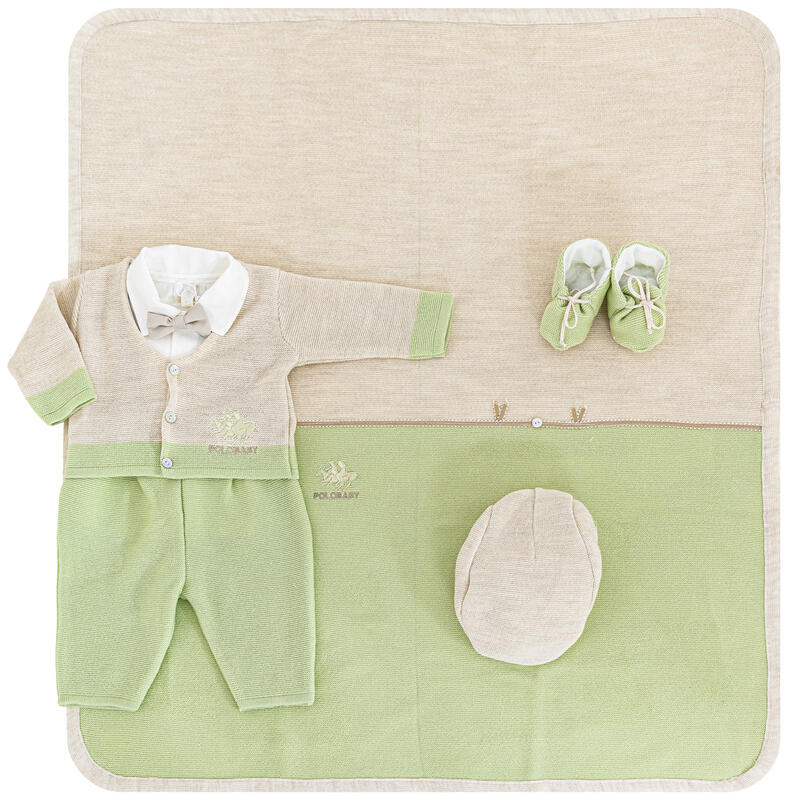 Gioie di Susy® Corredino "P-Baby" Invernale Ecru-Pistacchio