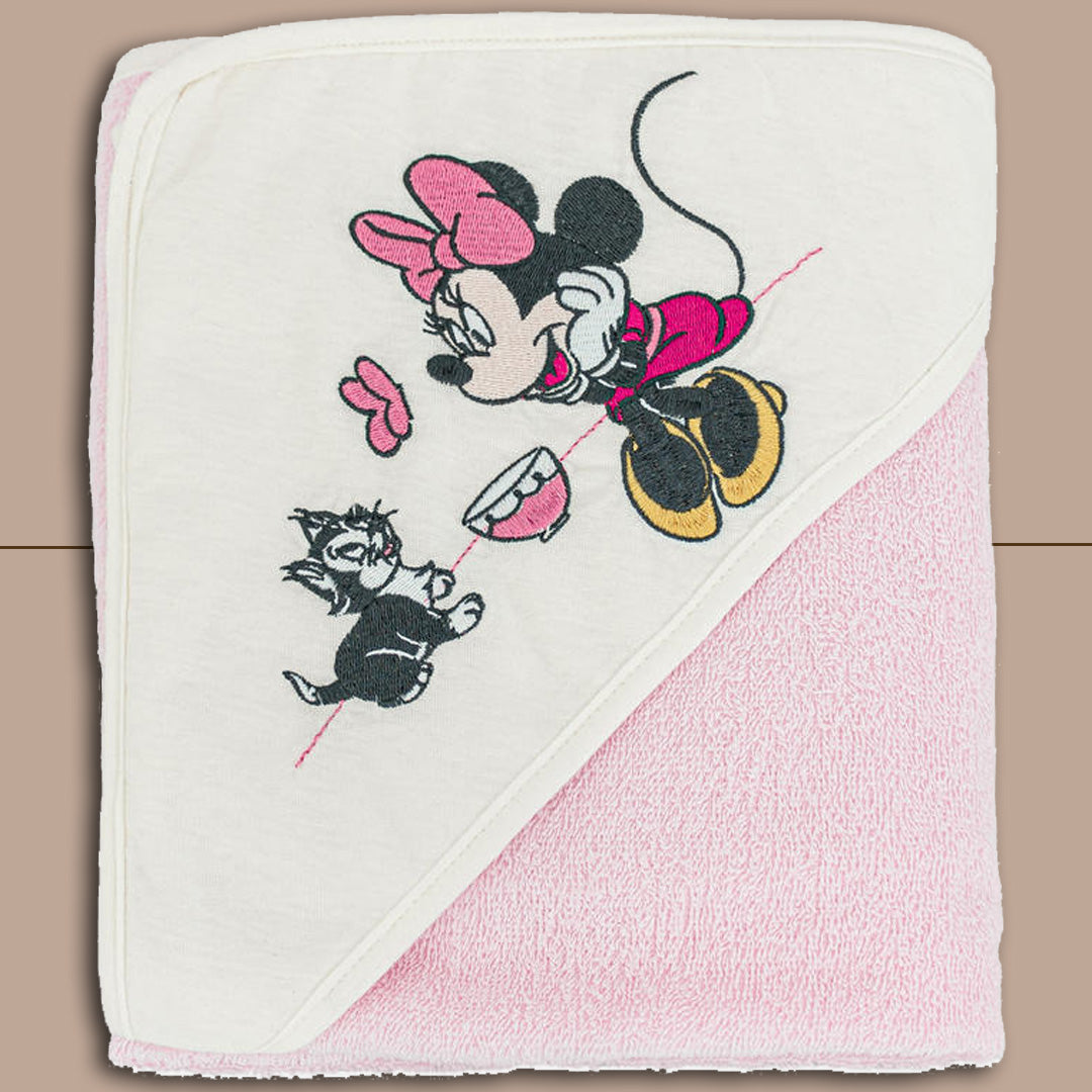 Disney Accappatoio Triangolo Femminuccia Minnie Cat,Rosa Chiaro