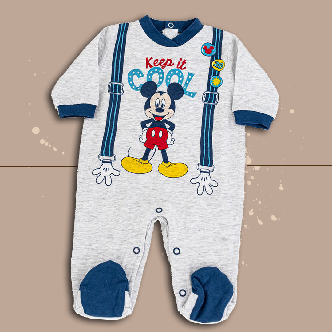 TUTINA MANICA LUNGA DISNEY TOPOLINO MASCHIETTO,GRIGIO