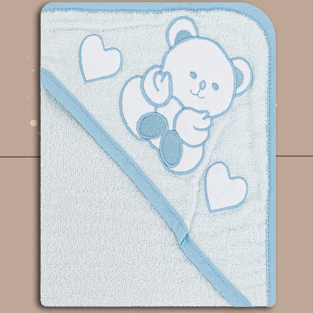 Nancybaby accappatoio triangolo neonato AngelBear,Cielo