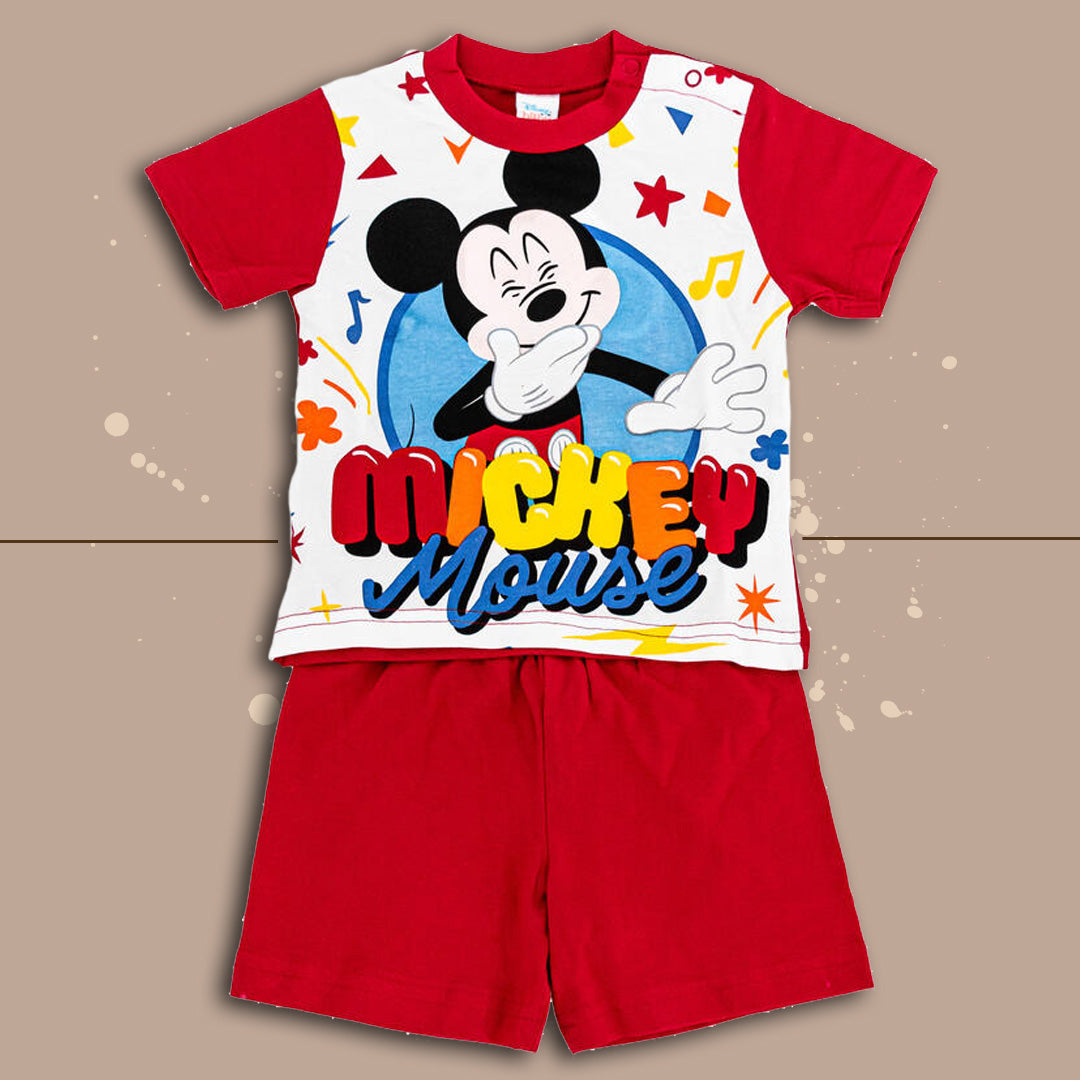 Disney® Pigiama Corto "Mickey" Rosso