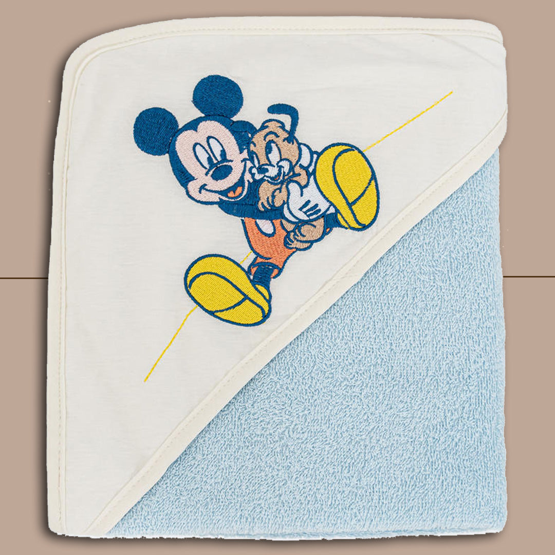 Disney® Accappatoio Triangolo "Mickey-Dog" Color Cielo