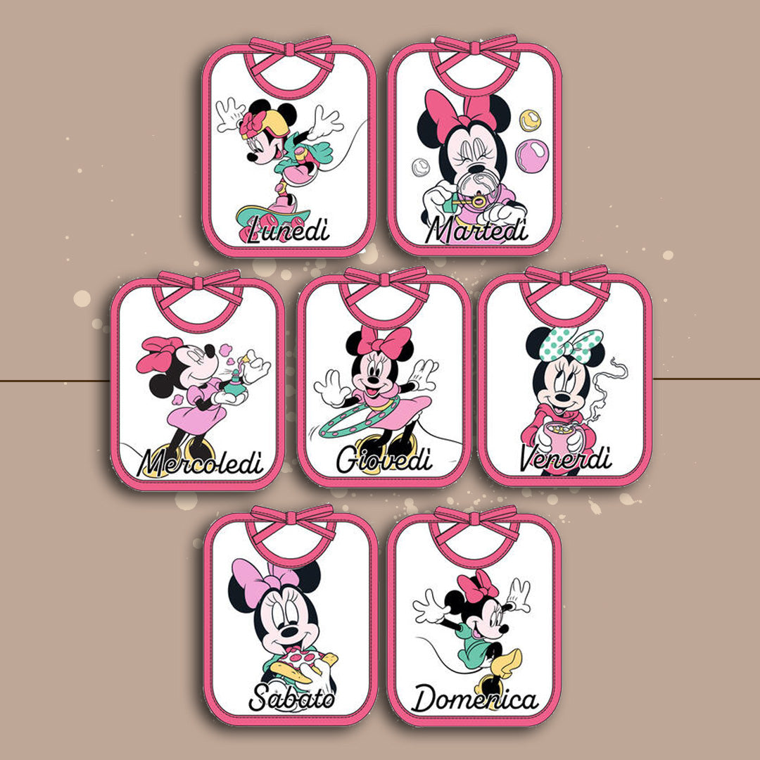 Disney Bavette Settimana Minnie,7 PZ