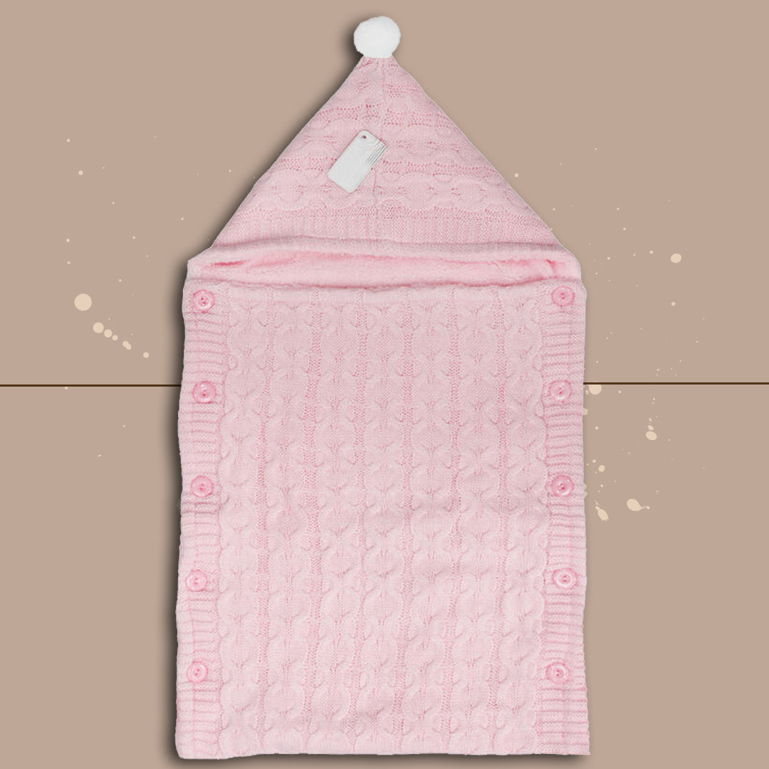 I Batuffolini®  BabySacco Con PonPon "Trecce" Rosa