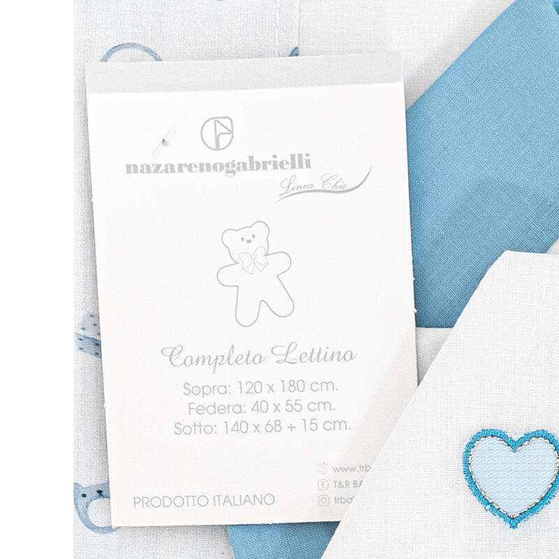 Nazareno Gabrielli® Lenzuolino Lettino Ricamato "BabyLove"