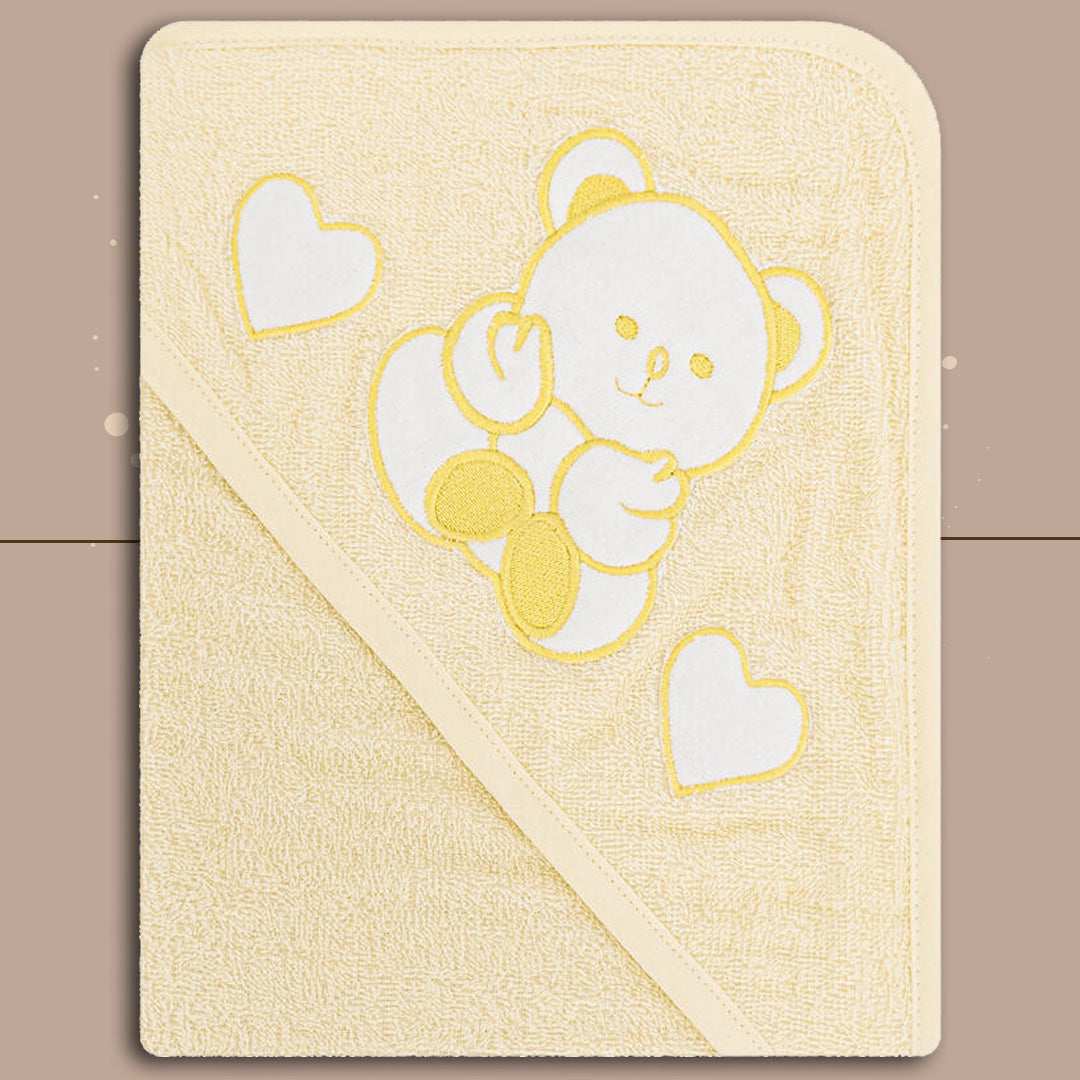 Nancybaby accappatoio triangolo neonato AngelBear,Giallo