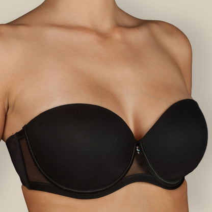 Selene® "ESMERALDA" Reggiseno a Fascia con Ferretto Nero