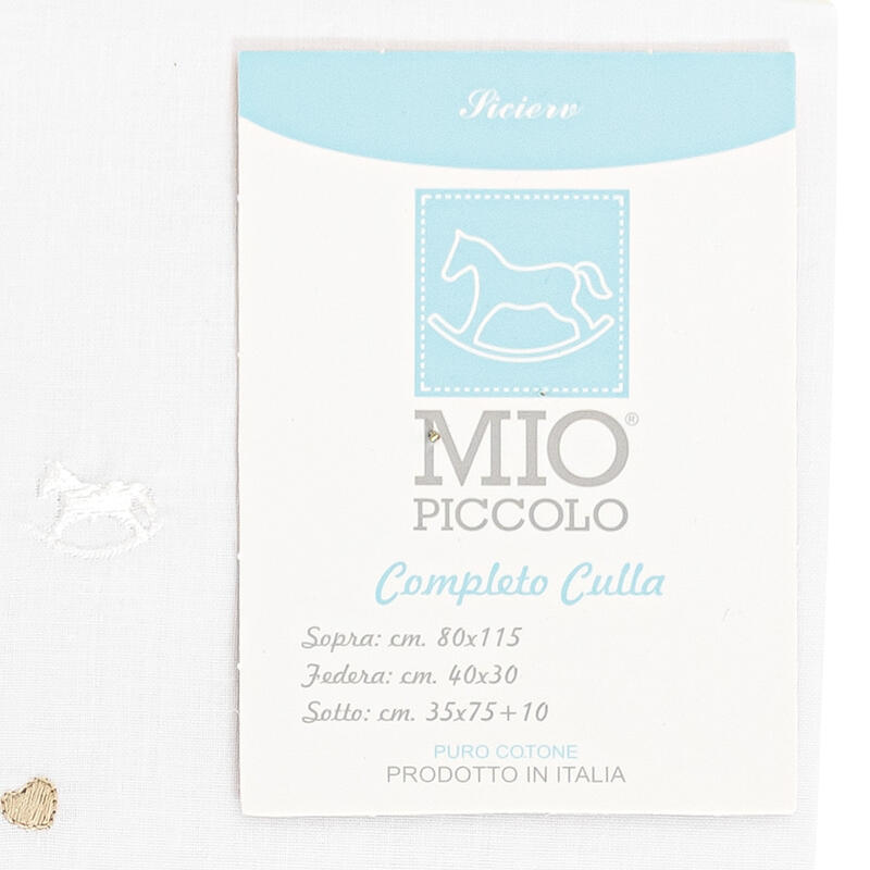 MioPiccolo® Lenzuolino Culla 3PZ "Coccolami"