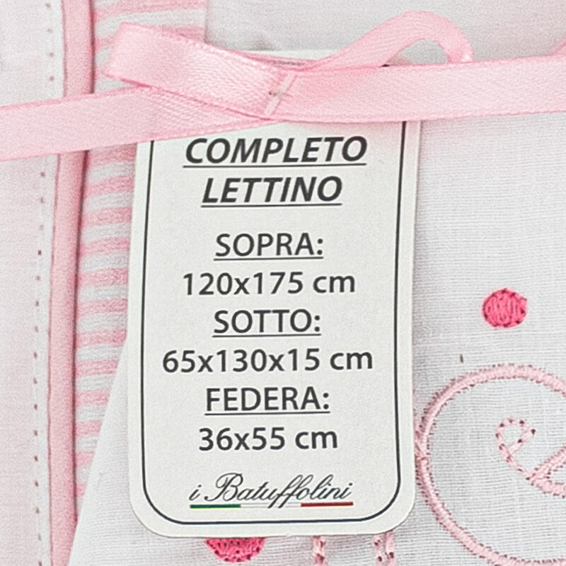 I Batuffolini® Lenzuolino Lettino 3PZ "Teddy"