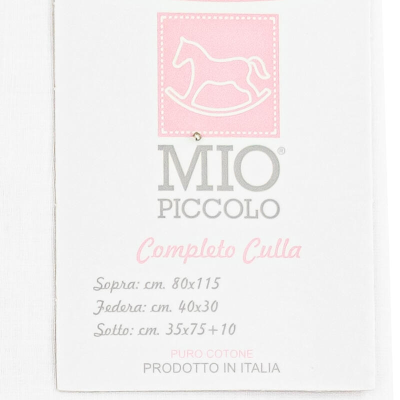 MioPiccolo® Lenzuolino Culla 3PZ "PiccoloAmore"