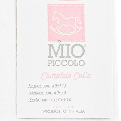 MioPiccolo® Lenzuolino Culla 3PZ "PiccoloAmore"