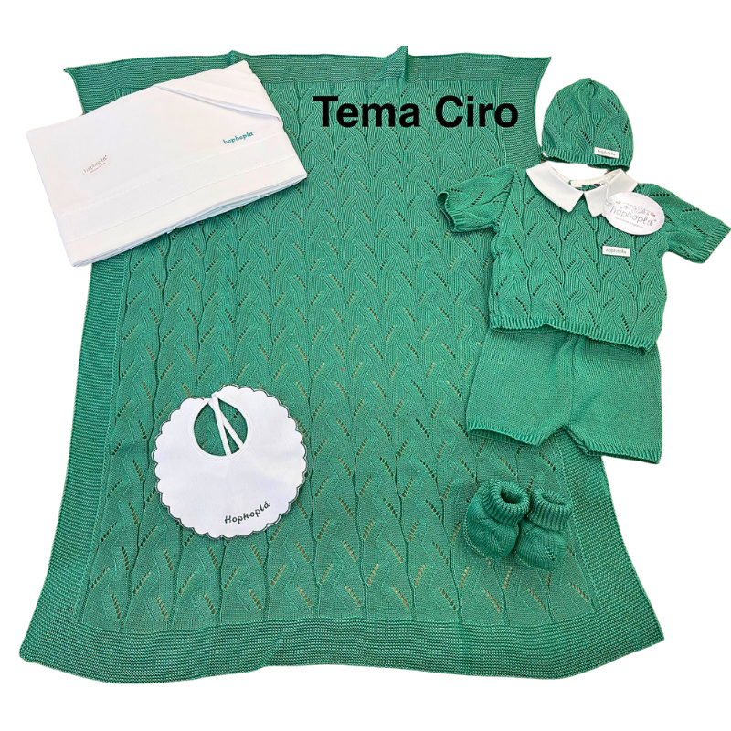 Hophopla® Corredino "Ciro" Estivo | 8 Varianti | Manica Corta e Pantaloncino Verde