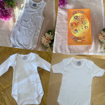 Coordinated Golden Puppies, Blanket + Set 2 Pcs + Bib + Hat + 2 Body, 7 PCS