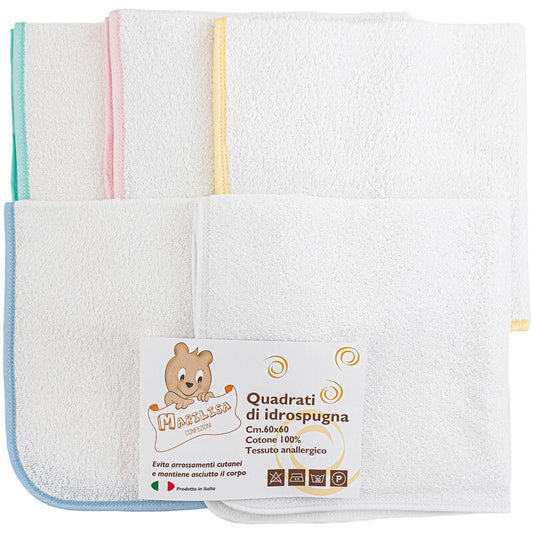 Hypoallergenic Cotton Sponge Squares, 60x60 CM