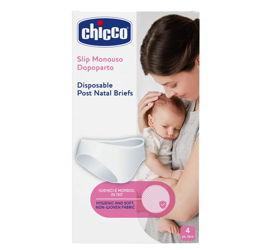 Chicco Slip Monouso Dopoparto in Tessuto, Beige