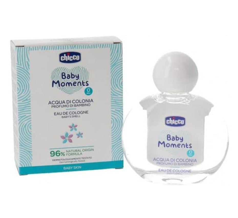 Chicco Baby Moments Eau de Cologne fraîche et délicate, 100 ml