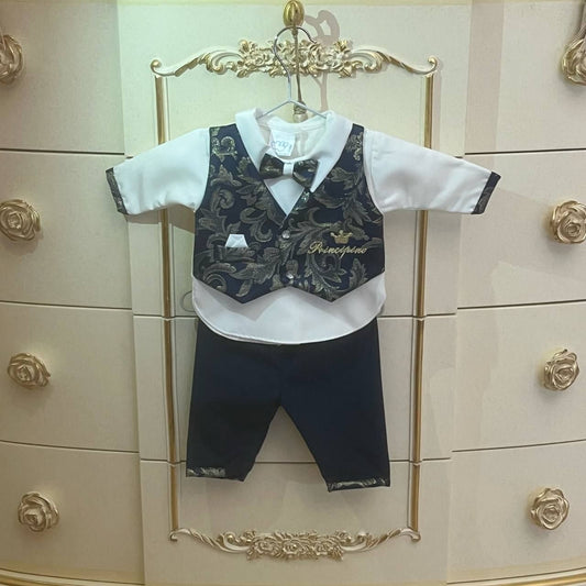 Set Nascita "IL PRINCIPINO" Damascato Babychic - BabyBoutique