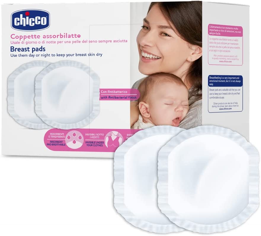 Chicco Antibacterial nursing pads Extra Comfort - Reliable protection for  breastfeeding mothers