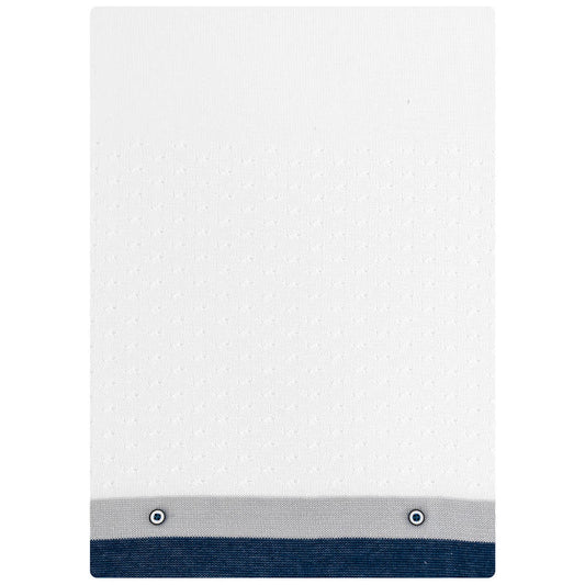 La Margherita Baby Blanket in Cotton Thread, White-Jeans