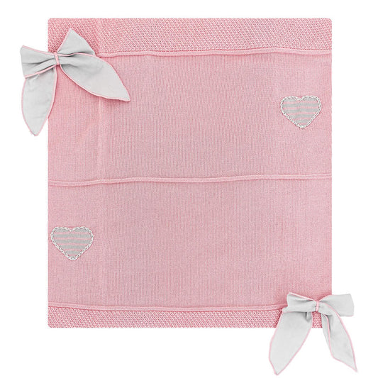 Simona Baby Blanket Cotton Thread, Old Pink