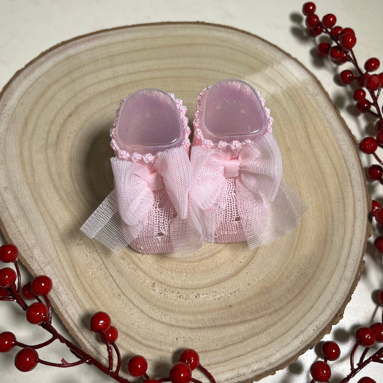 Babychic Scarpette Fiocchetto Rosa