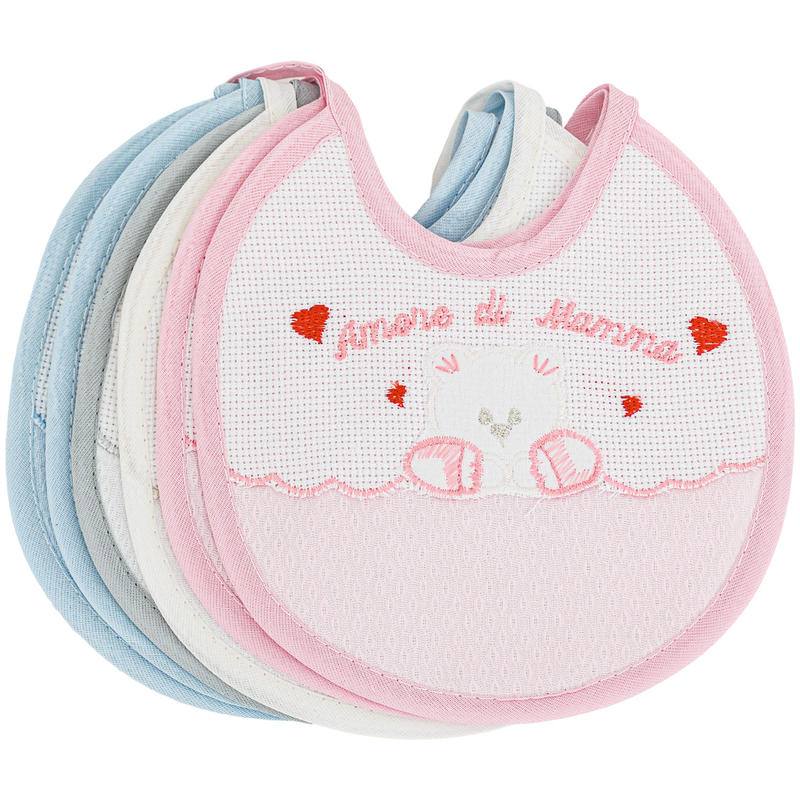 Bavette IRGE Cotone Amore di Mamma, Pack da 6PZ , Assortite