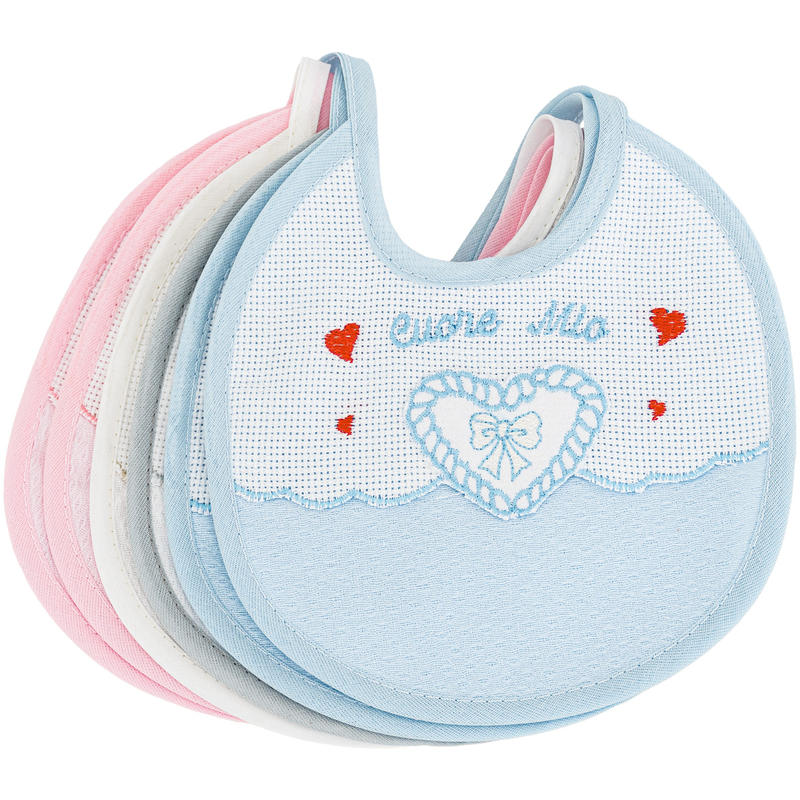 Bibs IRGE Cotton Cuore Mio, Pack of 6PCS, Assorted