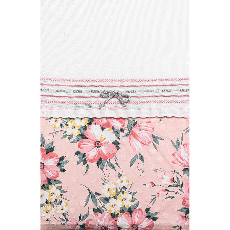 Couverture pour bébé La Margherita en fil de coton, roses