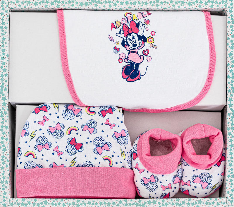 Coffret Cadeau Disney 3PCS Casquette+Chaussure+Bavoir