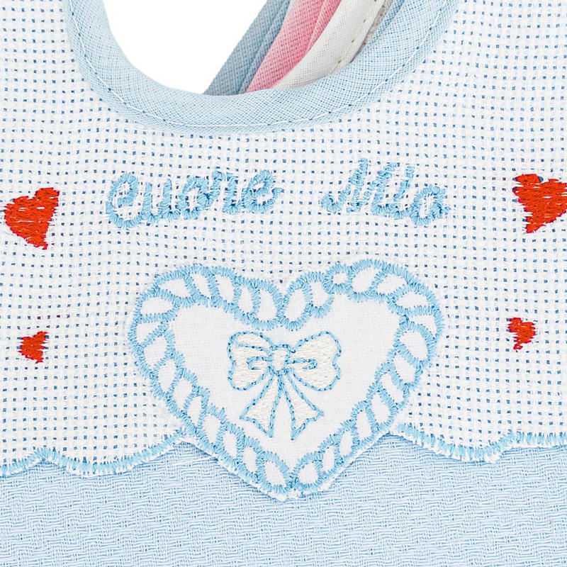 Bibs IRGE Cotton Cuore Mio, Pack of 6PCS, Assorted