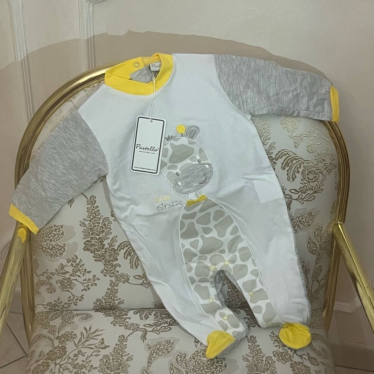 Completino Giraffa Pastello in Cotone - BabyBoutique