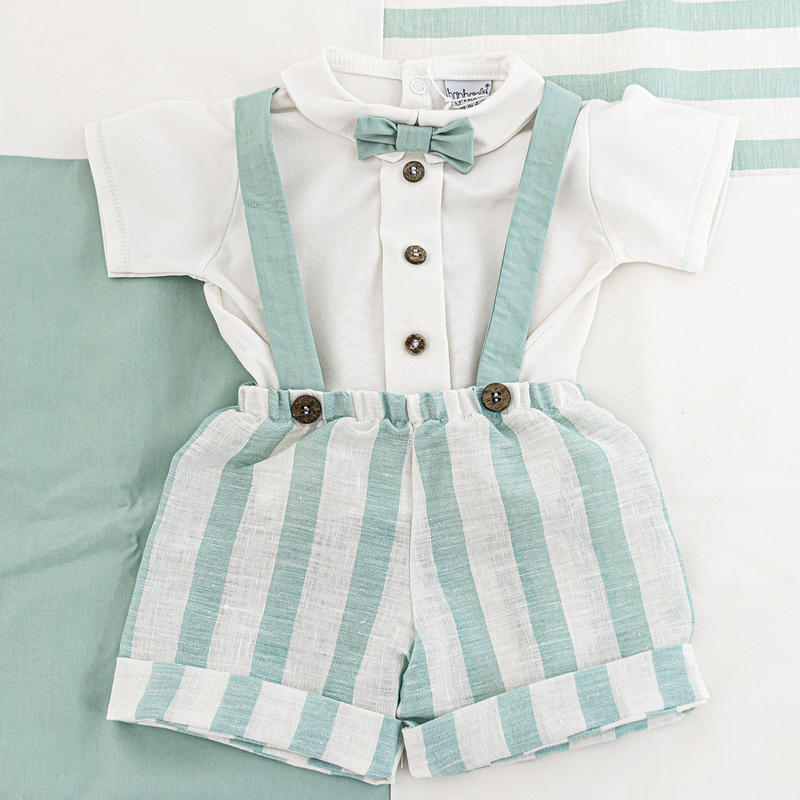 Coordinated Hophoplà, Blanket + Overalls + Shoes + Hat + Bib + 2 Bodysuits, 8 PCS