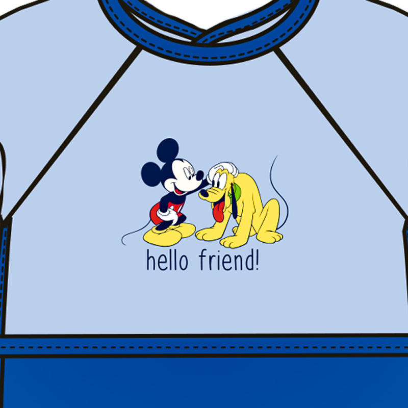 Disney Peva Bib with Sleeves, Boy and Girl